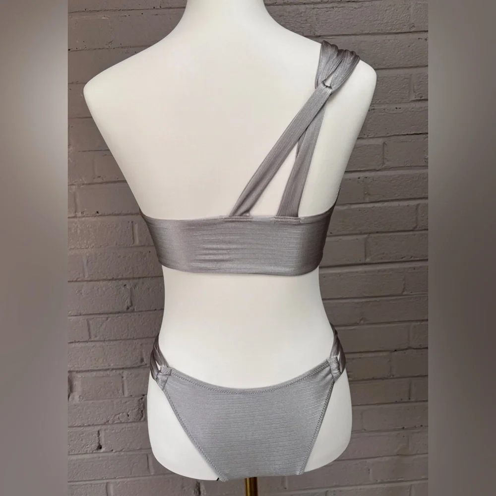 H&M pewter silver bikini 6 -Small